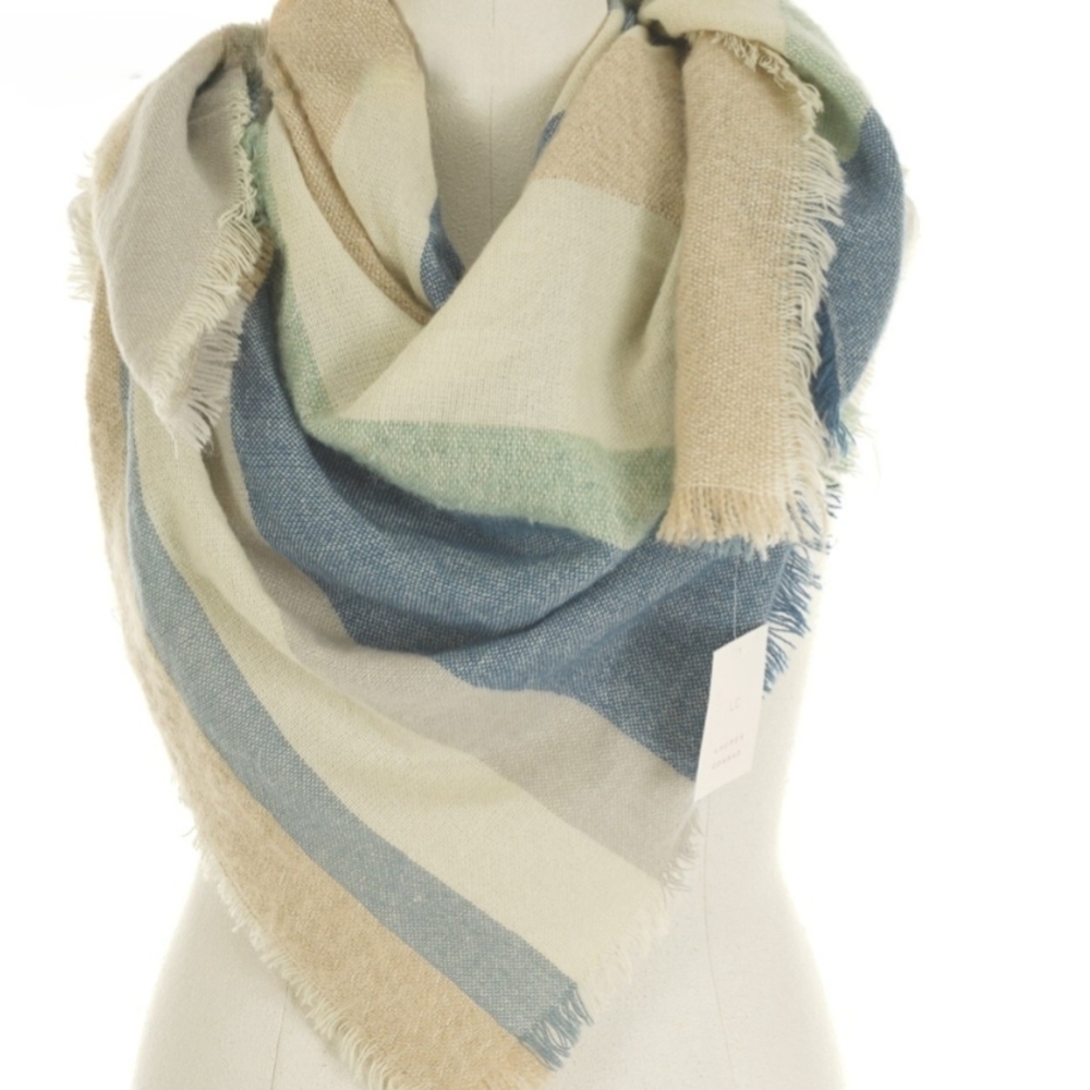 LC Lauren Conrad Multicolor Striped Scarf